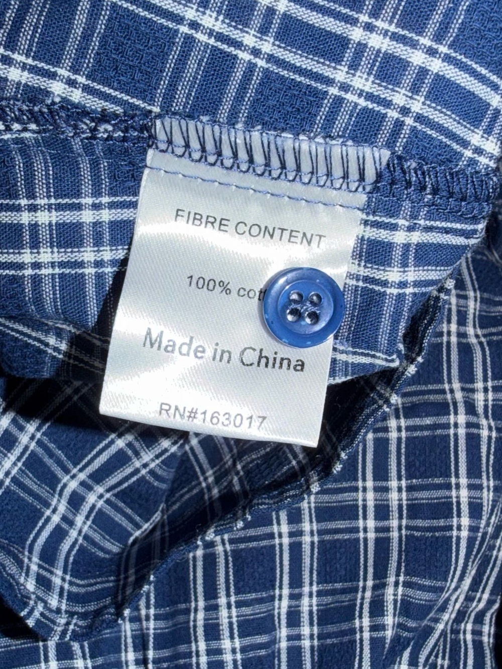 Princess Polly NWT Separate Scenes Button Up Blue Plaid Blouse Size 4 - Picture 5 of 6